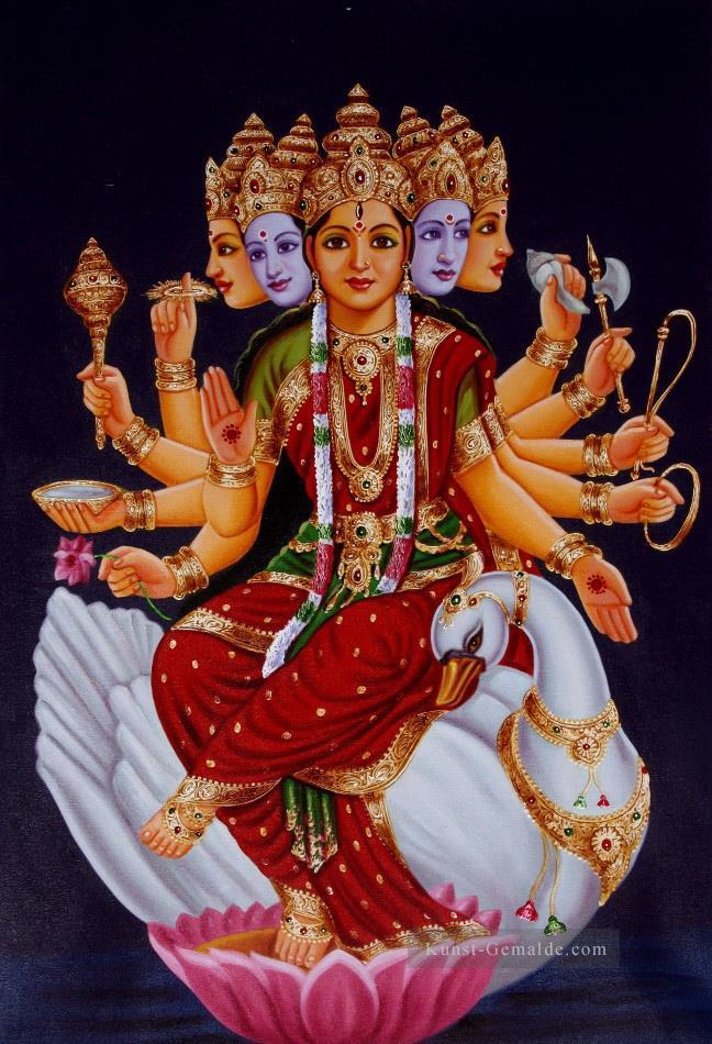 Göttin Gayatri aus Indien Ölgemälde
